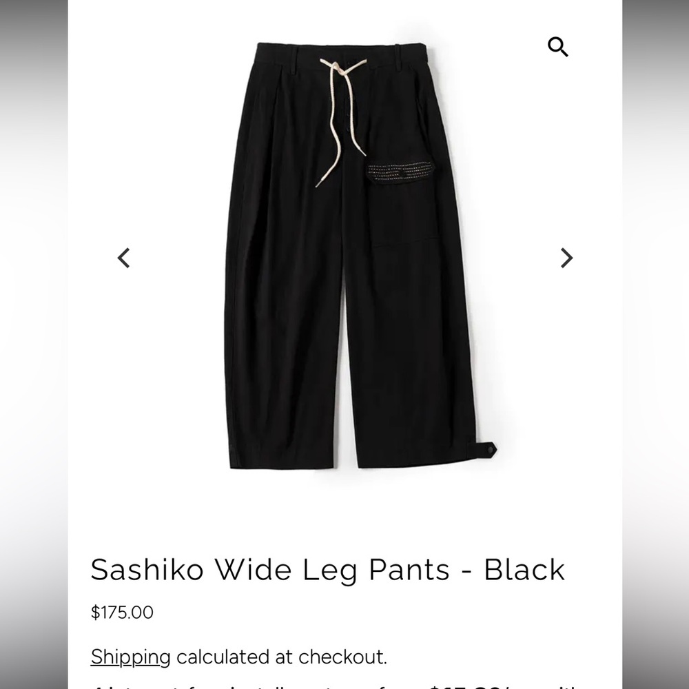 Fried Rice Black Wide Leg Pants